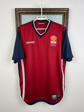 Vintage Spalding Germany Bundesliga Basketball Jersey Red Shirt Trikot Mens Sz L