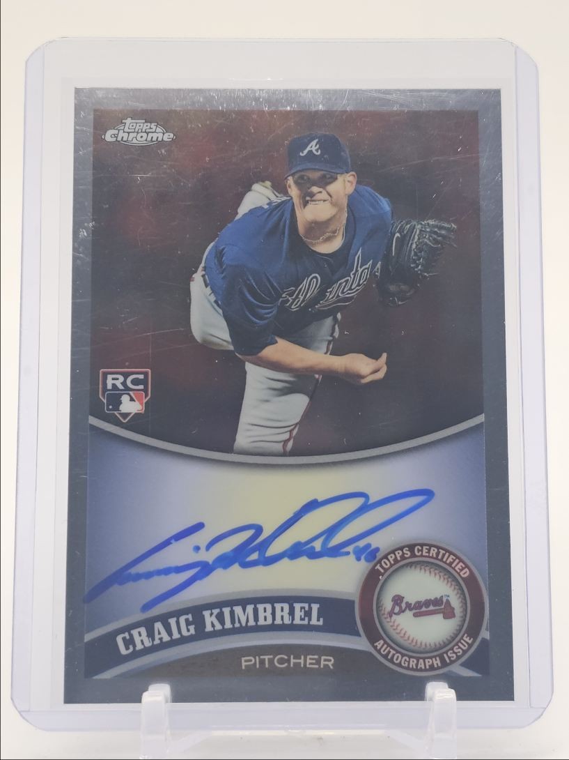 CRAIG KIMBREL 2011 TOPPS CHROME MLB ROOKIE AUTOGRAPH BRAVES RC AUTO Q5797