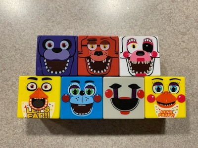 Radz Cubez Five Nights at Freddy's Lot of 7 Scott Cawthon 2016 Blocks