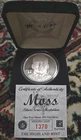 Highland Mint Randy Moss 1 OZ  Troy Ounce Silver Coin .999  1370/5000 RARE