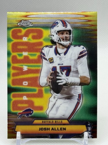 2025 Topps Chrome Power Players Josh Allen #PP-2 Insert Buffalo Bills - 第 1/2 張圖片