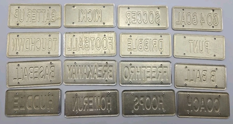 Complete set of 1982 mini metal state license tags: 16 Count 1"X2" - Image 2 of 2