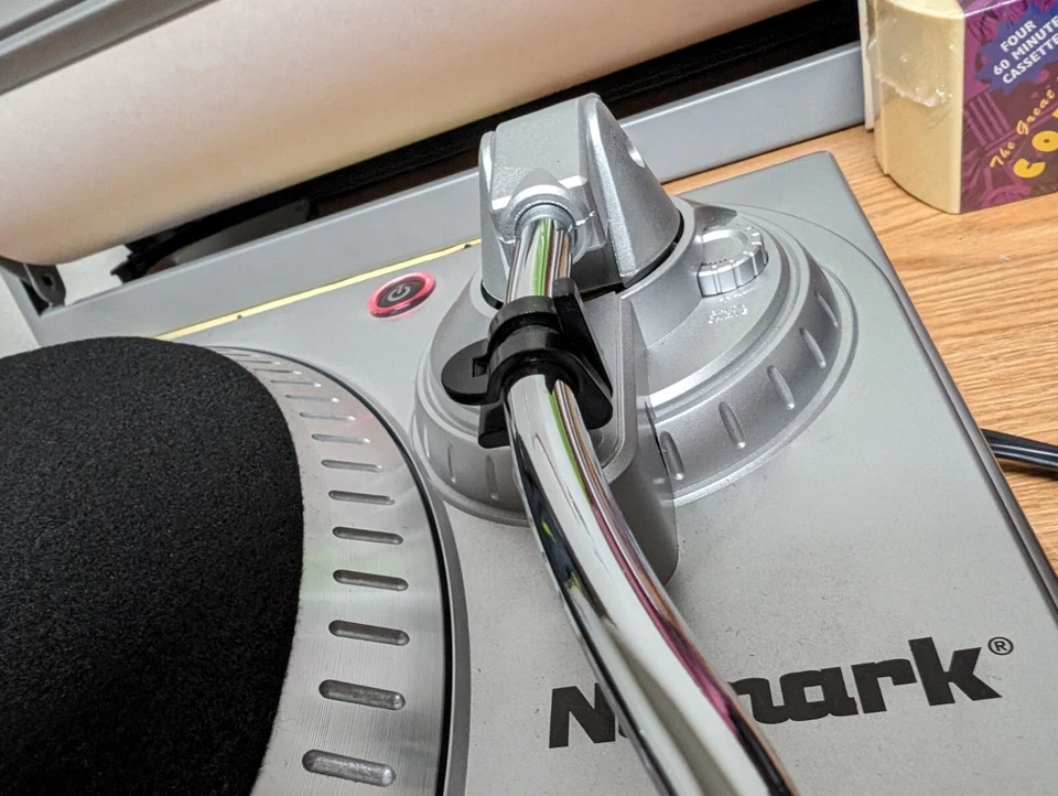 Numark TT USB Professional DJ Turntable Works Needs New Needle Silver  - Image 2 of 4