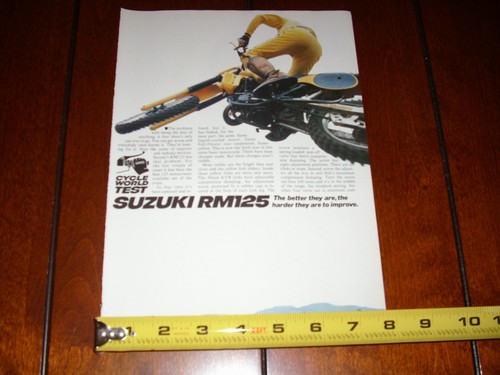 1983 SUZUKI RM125  ORIGINAL ARTICLE - Picture 1 of 3