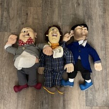The Three Stooges: Moe, Larry, Curly TV Pals 22" Dolls Spumco 1996 2 W/ Tags