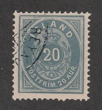*KAPPYSSTAMPS 11718-84 ICELAND ISLAND SCOTT 17 USED RETAIL $70
