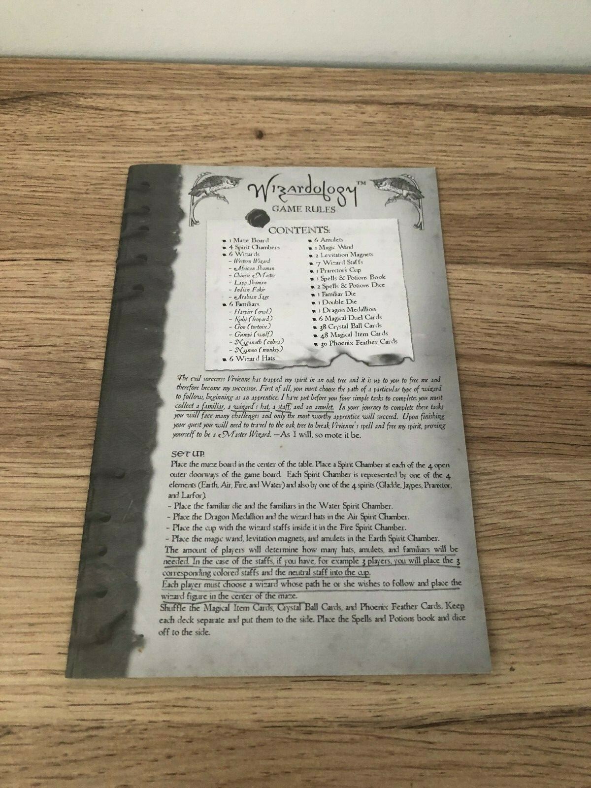 WIZARDOLOGY Board game spare game pieces / parts only eBay