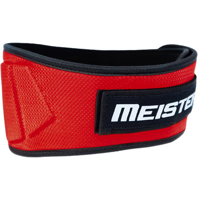 MEISTER CONTOURED NEOPRENE WEIGHT LIFTING BELT - RED Power Back Support S-XXL