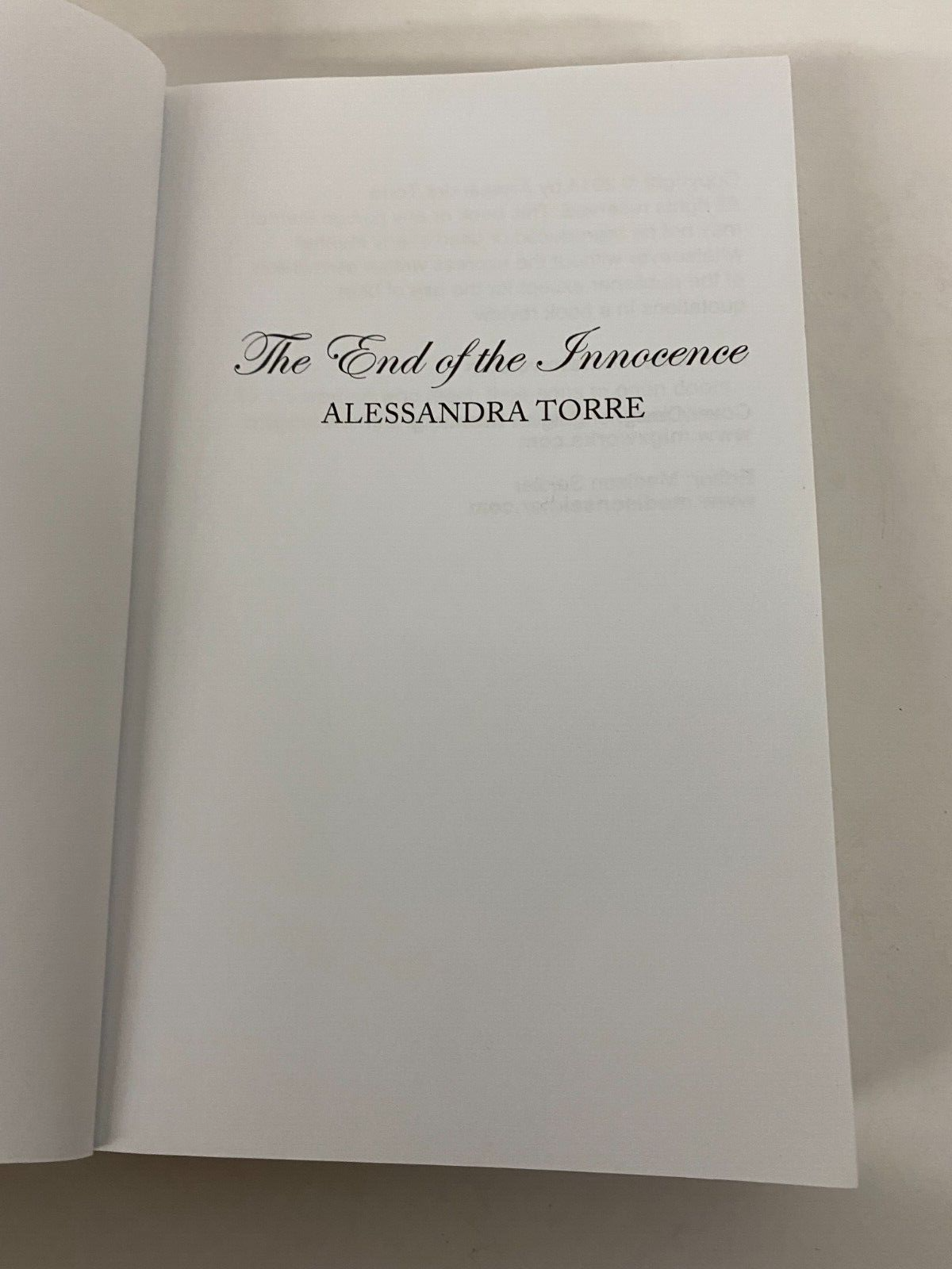 End of the Innocence & Blindfolded Innocence Lot Alessandra Torre  Paperback