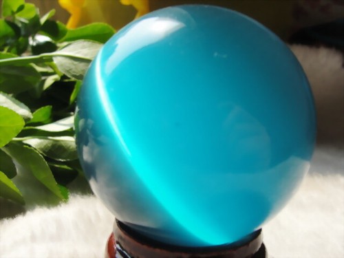 60/80MM Cat's Eye Crystal Ball Orb Sphere Healing ball Furnishing articles - Picture 4 of 39