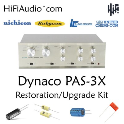 Dynaco PAS3x PAS-3x Tube PreAmp Restoration Kit repair upgrade