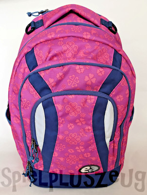 Schulrucksack YZEA GO Clover Mädchen Rucksack Ranzen Rosa Pink Lila Brustgurt