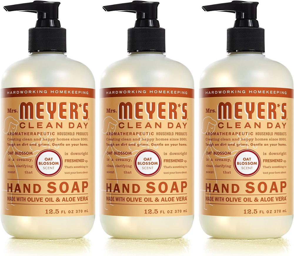 Mrs Meyers Biodegradable Oat Blossom Hand Soap 12.5 oz 3-Pack  