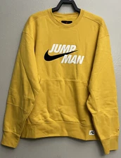 Nike Air Jordan Jumpman Pullover Crew Sweatshirt Men Size Large DA7194 781 L New