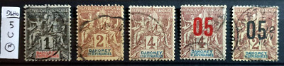 FRANCE FRANCE COLONIES DAHOMEY - 5 STAMPS U