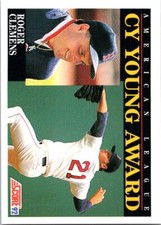 1992 Score - Cy Young Award #790 Roger Clemens