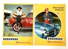 1960 Borgward Isabella Sales Brochure Lot Of 2 Color Photos Features Specs Vtg 1960 Borgward Isabella Sales Brochure Lot Of 2 Color Photos Features Specs Vtg