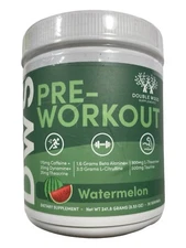 Doublewood Supplements Pre-Workout Powder - Watermelon - 8.53 oz - Exp 12/25