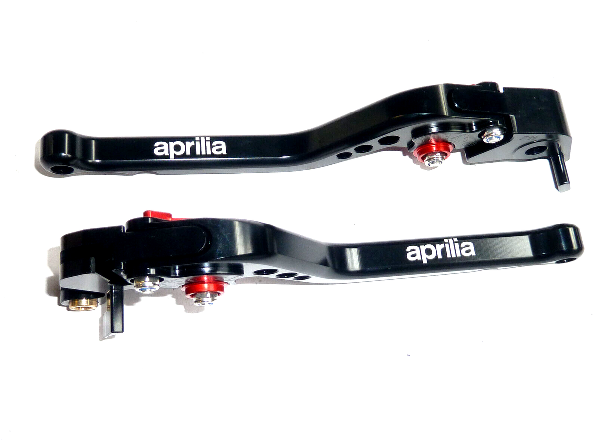 Adjustable Folding Brake & Clutch Levers For Aprilia Tuono V4 1100RR Factory (2017-2024) – Red