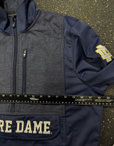 Notre Dame Football Team Issued Under Armour Half Zip Jacket Size M Pullover - Picture 9 of 10