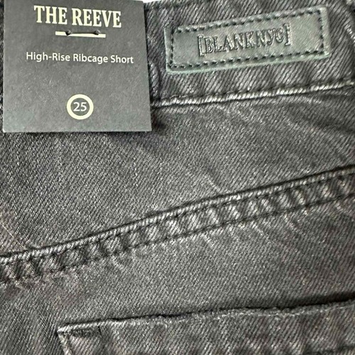 Pantalones cortos en blanco de Nueva York 25 The Reeve caja torácica negra mezclilla corta B4 HP - Imagen 6 de 7