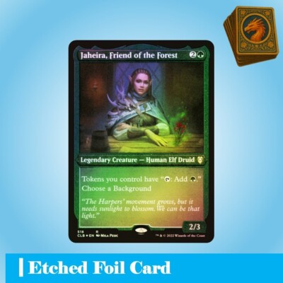 Jaheira, Friend of the Forest | Etched Foil | MTG | Baldur's Gate | NM | EN | R