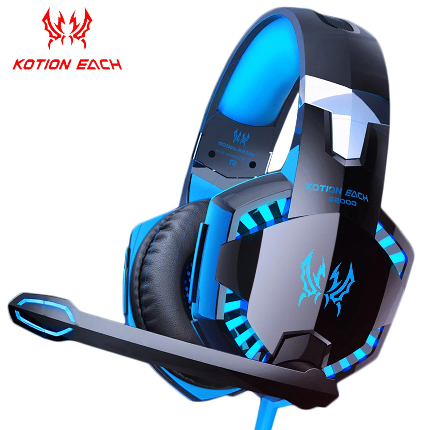 Wired Gaming Headset for PC PS4 with Surround Sound and HD Microphone-image
