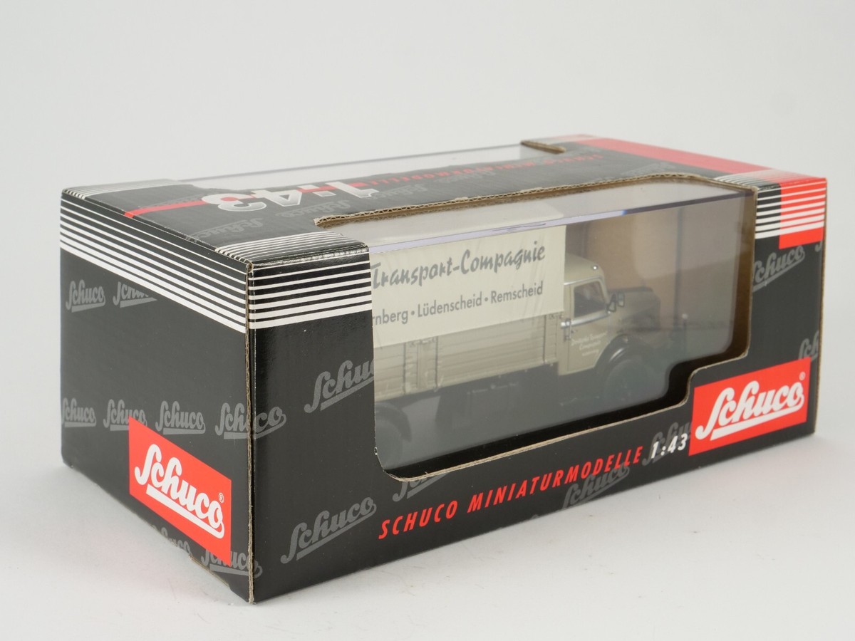 Schuco 1/43 - Achsiger LKW - Anhänger mit plane D.T.C. - Réf. 03121