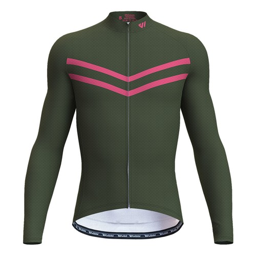Maglia ciclismo uomo manica lunga Wulibike Moutain bike jersey top full zip MTB - Foto 25 di 47