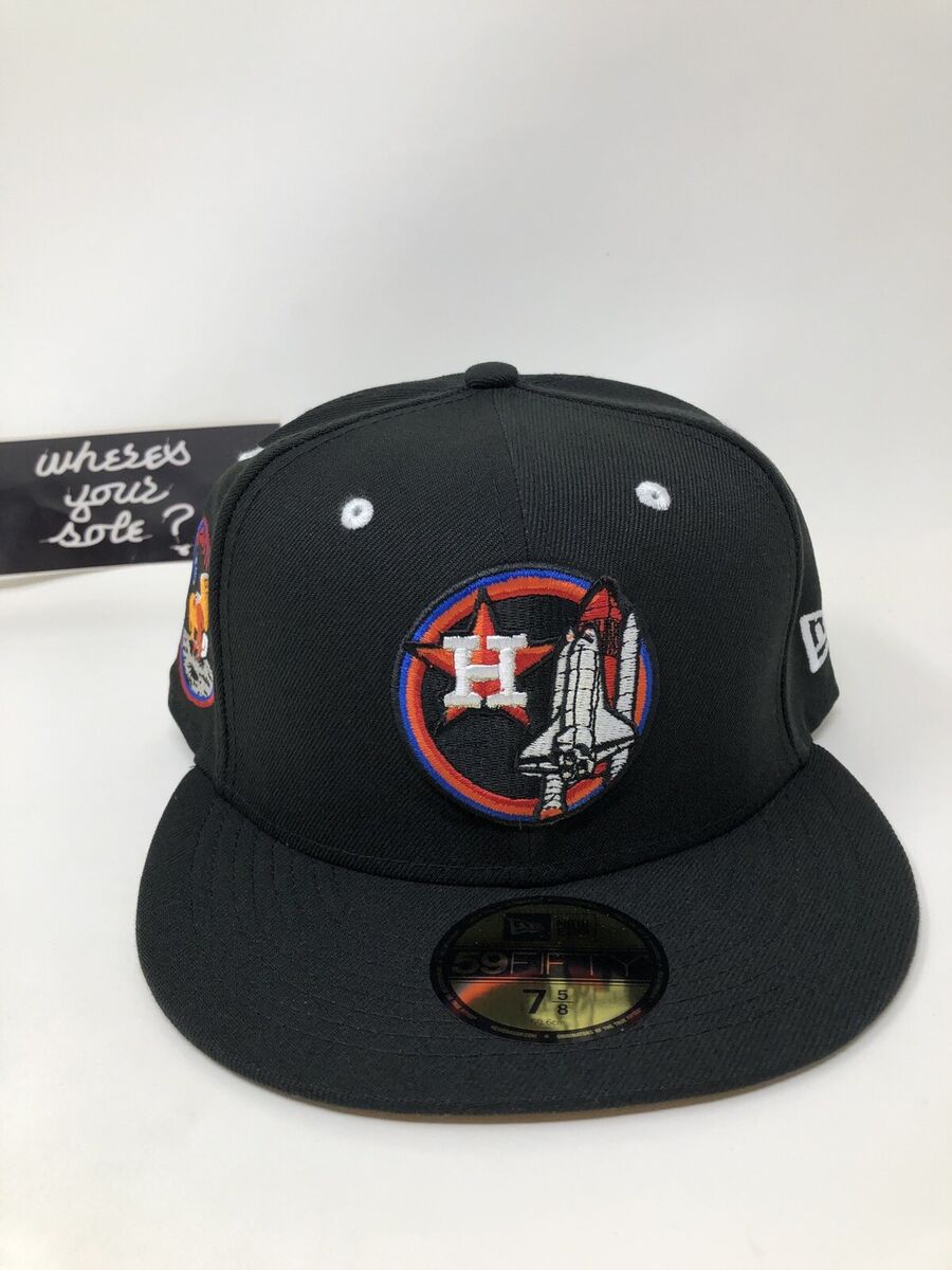 New Era Fitted Lids Hat Drop Moon Man Houston Astros size 7 New Era Fitted Lids Hat Drop Moon Man Houston Astros size 7