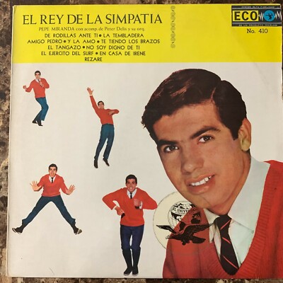 PEPE MIRANDA & PETER DELIS & ORQUESTA -EL REY DE LA SIMPATIA- MEX 1965 LP BEAT