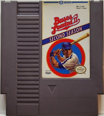 Bases Loaded 2 (Nintendo Entertainment System, 1988) NES Tested FREE SHIP   