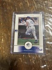 2001 SP Authentic BuyBacks 28 Shawn Green 00 Auto /340 2000 SP Dodgers Baseball