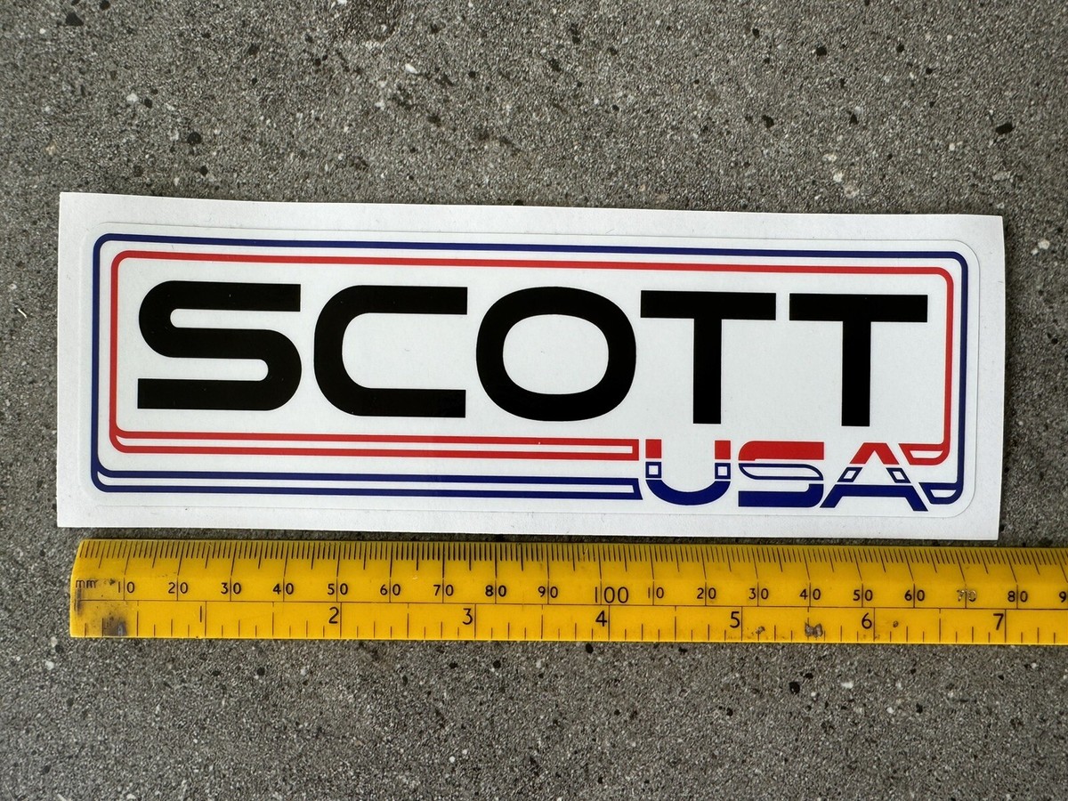 Scott USA 🇺🇸 Vintage Retro Motocross Sticker / Decal (175mm x