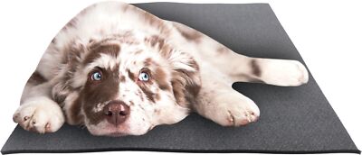 Ruff Cushioned Dog Crate Mat, Black 0