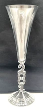 Vintage Crystal Millennium 2001 Champagne Flutes EUC 10.25” 4 Available