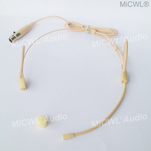 Beige Headworn Microphone for Shure Wireless WBH53 Omnidirectional Mic - Picture 2 of 7