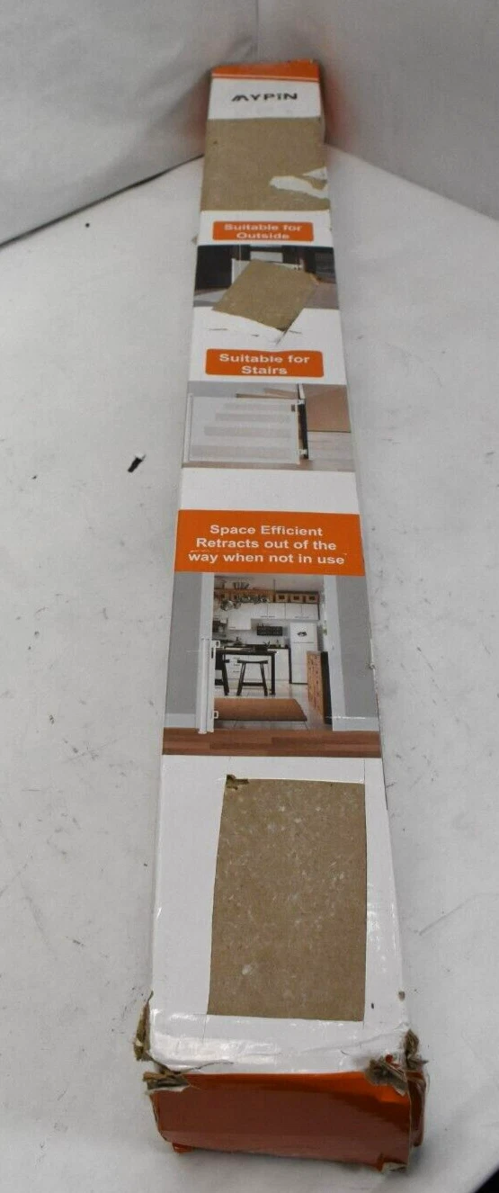 Mypin Retractable Baby Gate Extra Wide Safety Kids or Pets Gate 33" x 55" Gray