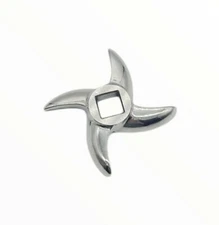 MEAT GRINDER BLADE KNIFE No 32 Stainless Steel, Curved Edge. SALVADOR