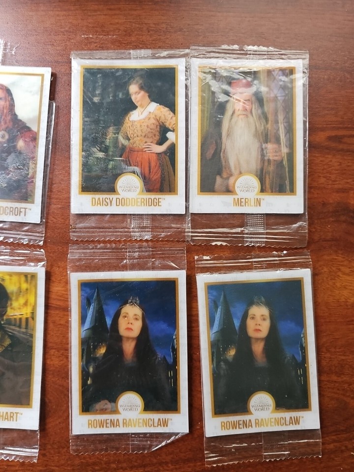 Lot of 6 Harry Potter Chocolate Frog Cards Wizarding World 3D