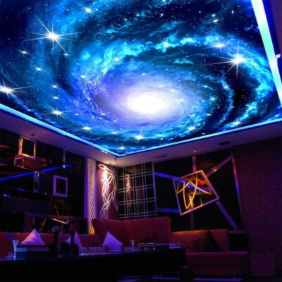 3D Photo Wallpaper Galaxy Stars Ceiling Fresco Art Home Wall
