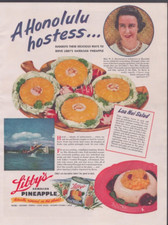 1941 Print Ad  Libby's Hawaiian Pineapple Loa Nui Salad Honolulu Hostess Suggest