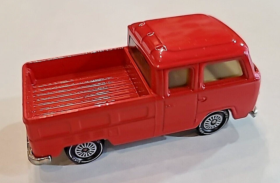 KASTENWAGEN - SIKU VW BUS modellino furgone vintage ROSSO 1331 W. GERMANY 1984 - Immagine 4 di 4