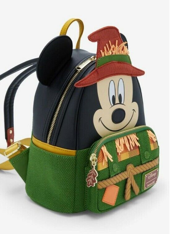 Loungefly Disney Mickey Mouse Scarecrow Mini Backpack New | eBay