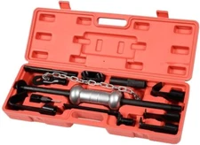 13PC DENT PULLER W/10LBS SLIDE HAMMER HEAVY DUTY AUTO BODY TRUCK REPAIR TOOL KIT