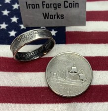 Virginia VA Handcrafted Washington Quarters coin ring Sizes 3-14 2000