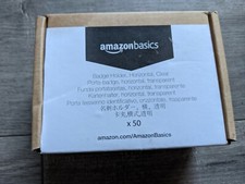AmazonBasics Clear BADGE HOLDER (Pack of 50) Horizontal 3