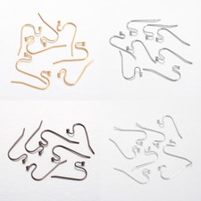100pcs Brass French Earring Hooks Ear Wire Jewelry Making Findings Craft 12x22mm