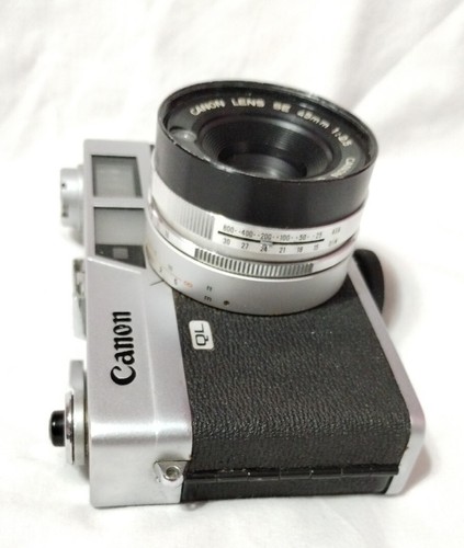 Canon Kamera Canonet QL25 Vintage und zwei Blitzgeräte alle für Teile oder Reparatur ungetestet - Bild 4 von 14