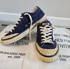 Men's  Super-Star Penstar LTD in blue suede with white star